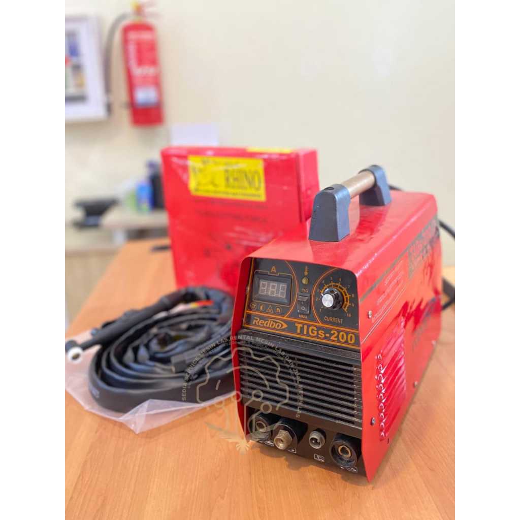 MESIN LAS TIG BEKAS 200A REDBO MESIN LAS ARGON BEKAS GTAW 200 AMPERE REDBO KOMPLIT STANG LAS ARGON