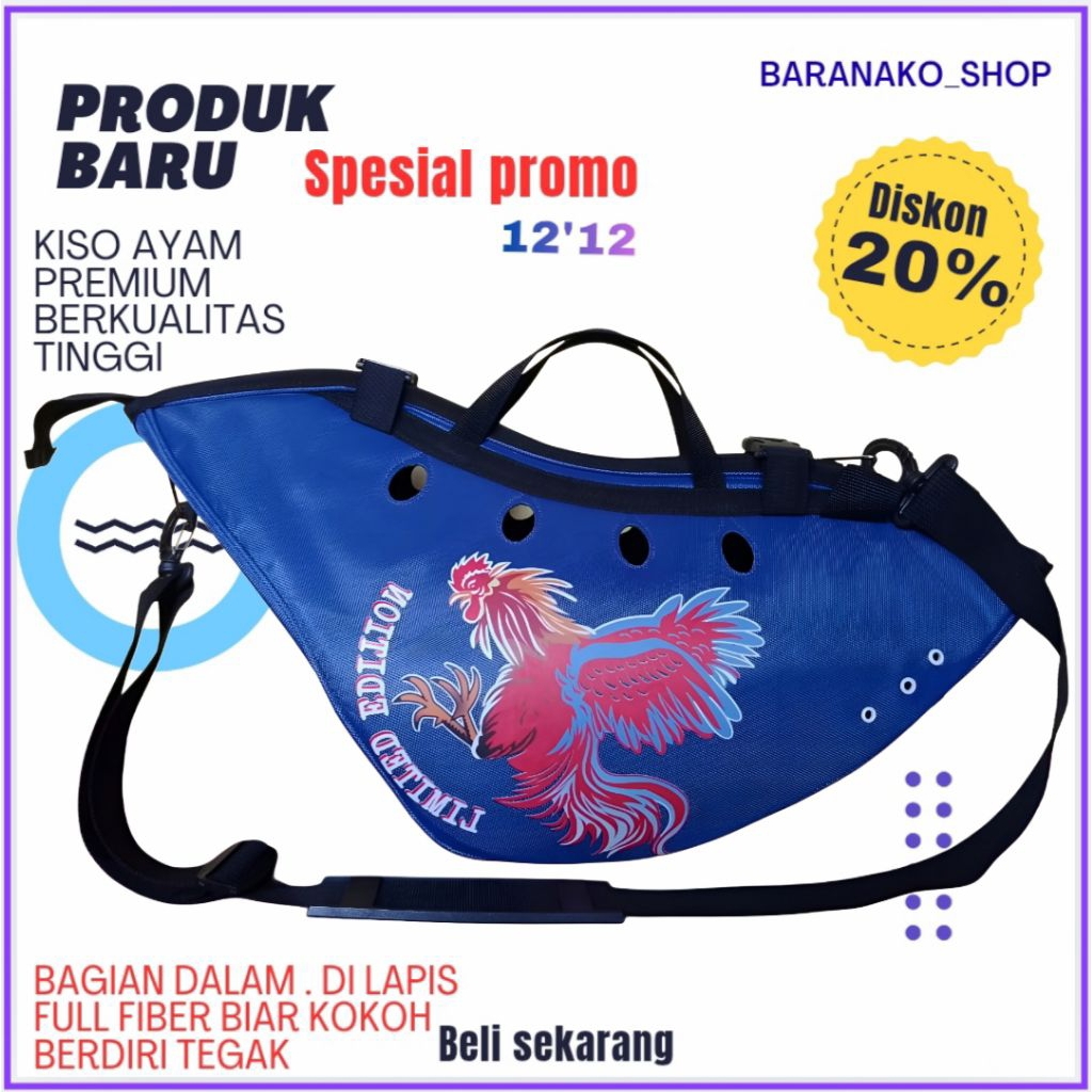 Kisa  ayam Bangkok para sultan LIMITED EDITION sablon printing Digital UK JUMBO Tas ayam jago