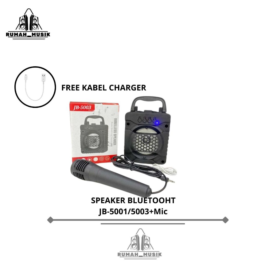 Speaker Bluetooth JB-5001/5003+Mic Jack Kecil