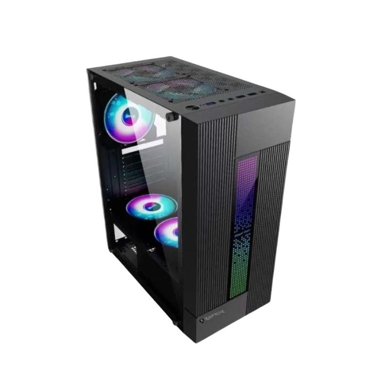 Casing PC / PC Case Raptor Blackstrike 1625 - No PSU Include 3 Fan ARGB