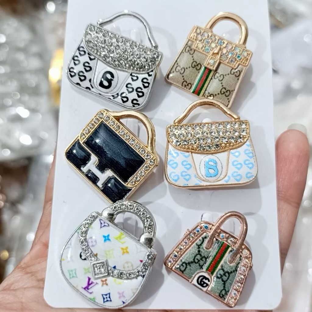 BROS HIJAB 2Pcs sepasang / PIN HIJAB , BROS DAGU BROS BAJU MOTIF BRANDED / BROS MEWAH