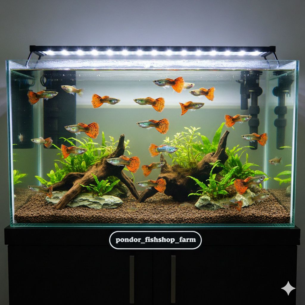 Guppy Cendolan Indukan/Dewasa