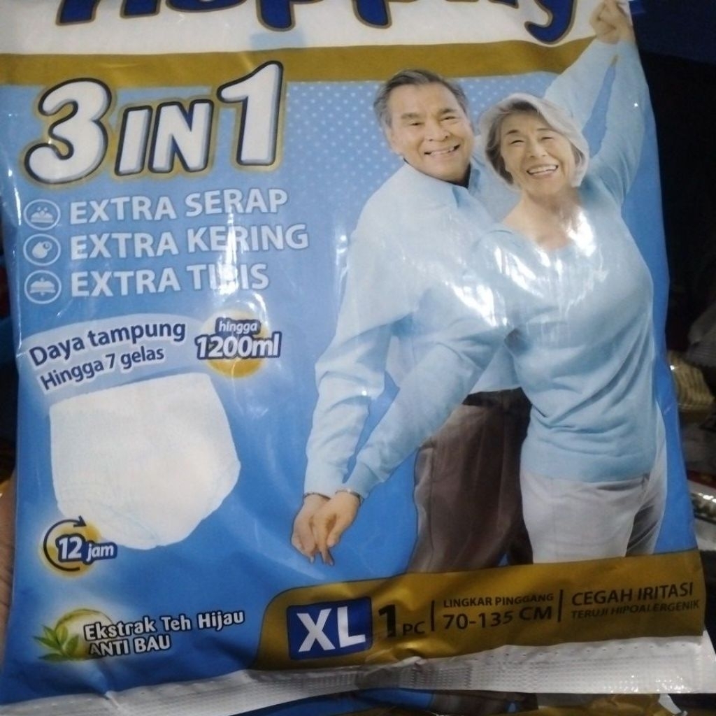 POPOK DEWASA HAPPILY XL 1 RENCENG