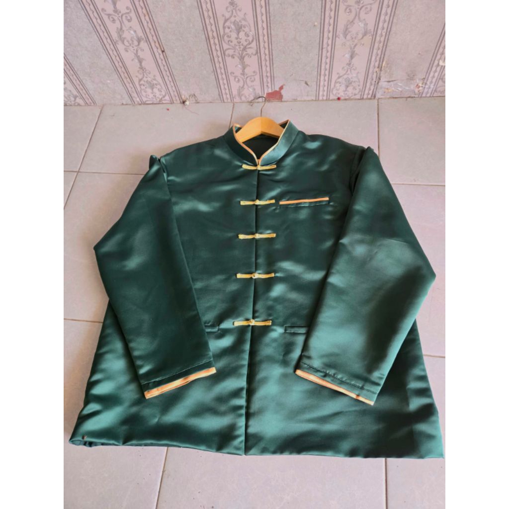 [PL] CHANGSAN DEWASA ANAK-ANAK EMERALD GREEN| baju jas pesta wedding sangjit pria hijau botol