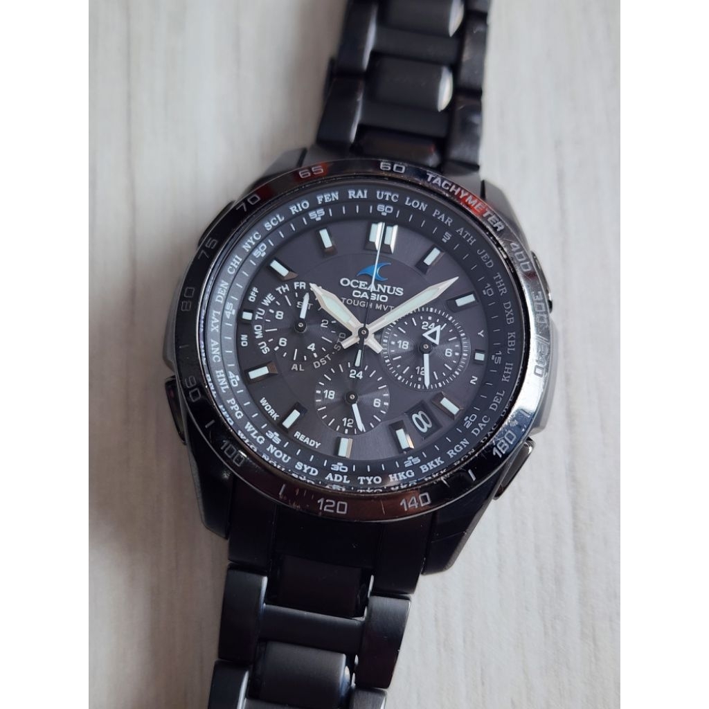 Casio Oceanus OCW-T600TDB-1AJF Tough Solar Multi Band 5 Wave Ceptor JDM Made In Japan