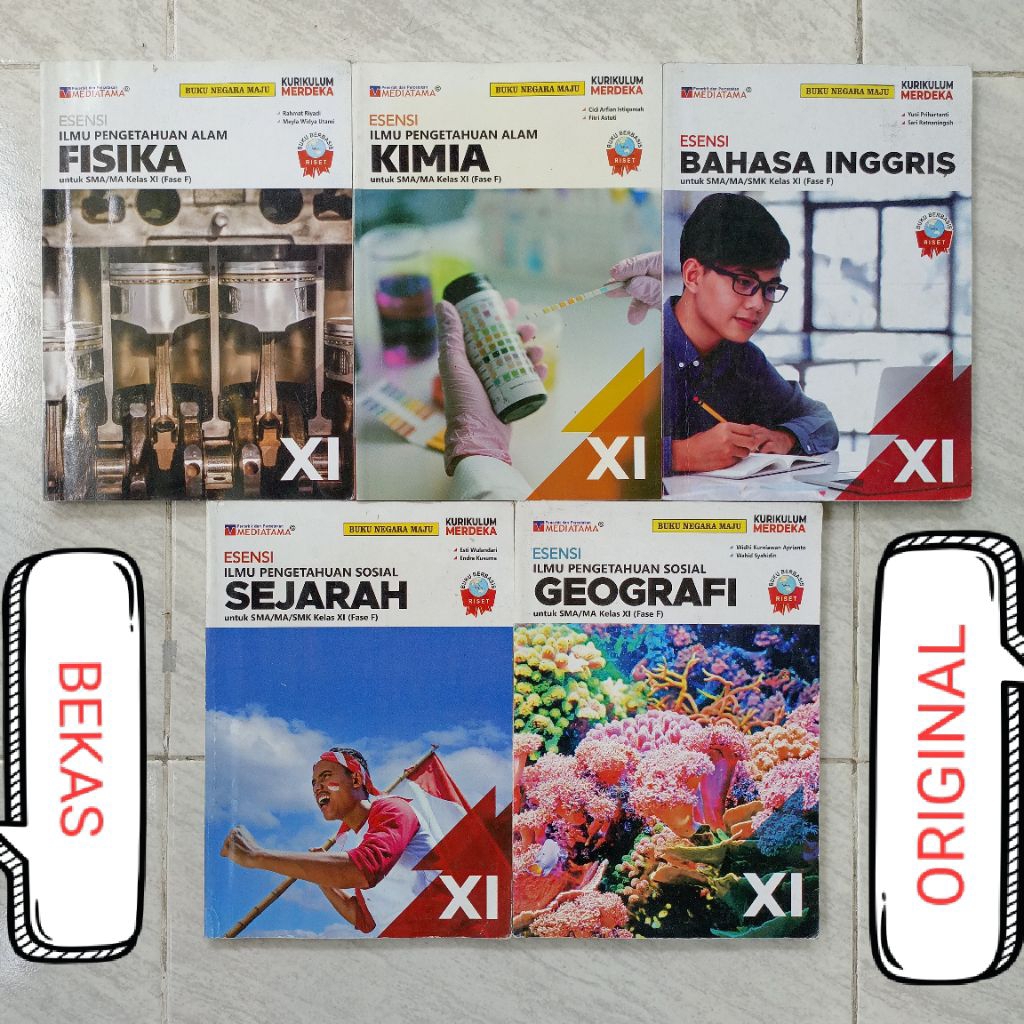 ( BUKU BEKAS ) ( ORIGINAL ) KELAS 11 XI 2 II SMA MA PENERBIT MEDIATAMA KURIKULUM MERDEKA E PLUS NEGA