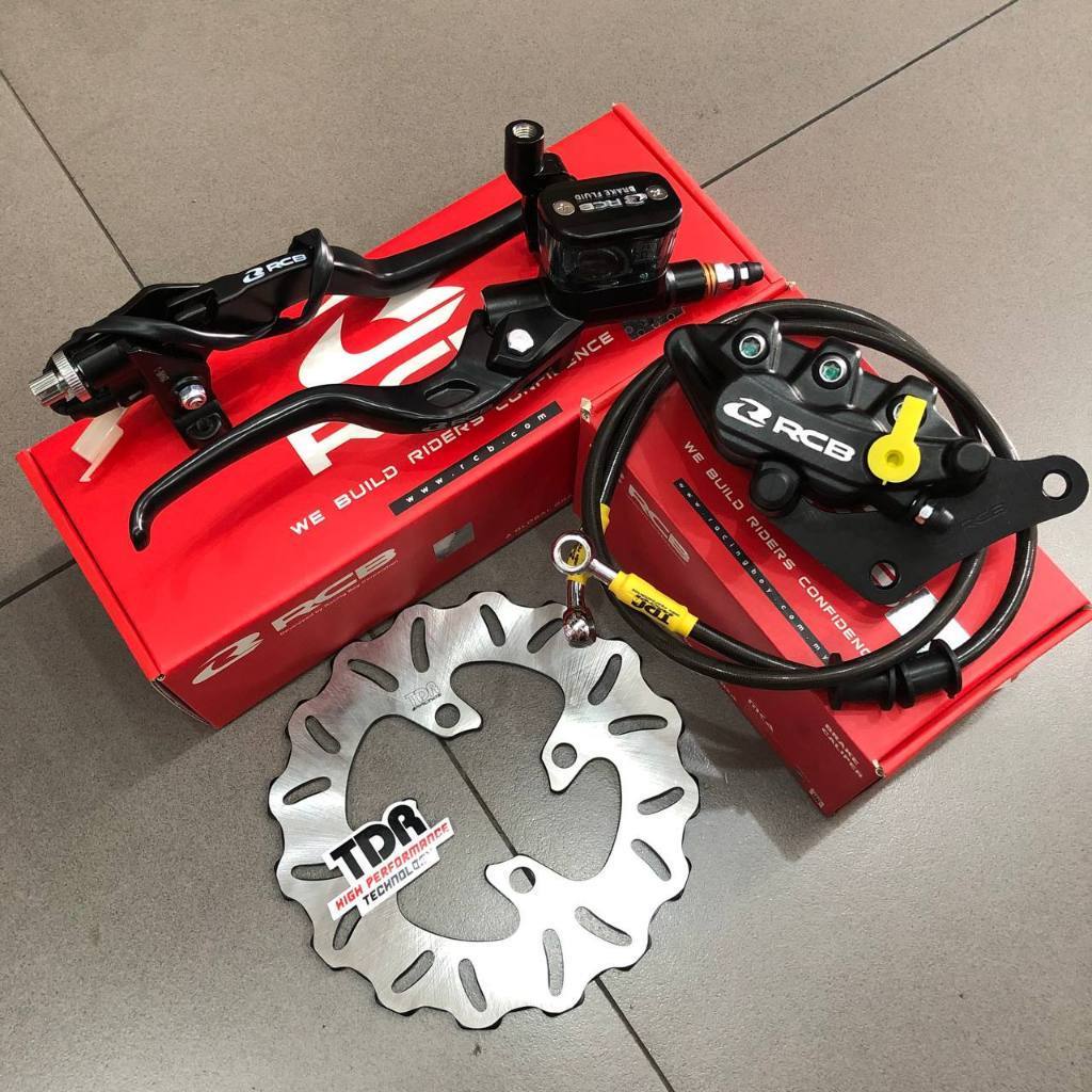 (Promo Guncang 12.12) Paketan Master Rem RCB E3 14mm Kotak Set Kanan Kiri Kopling+Kaliper RCB S Seri