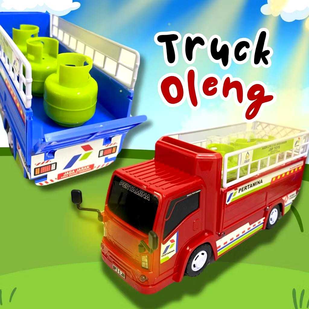 TRUCK OLENG PERTAMINA LPG GAS ELPIJI TELOLET BASURI ADA LAMPU DAN SUARA JSP T-07 / TRUCK OLENG GAS