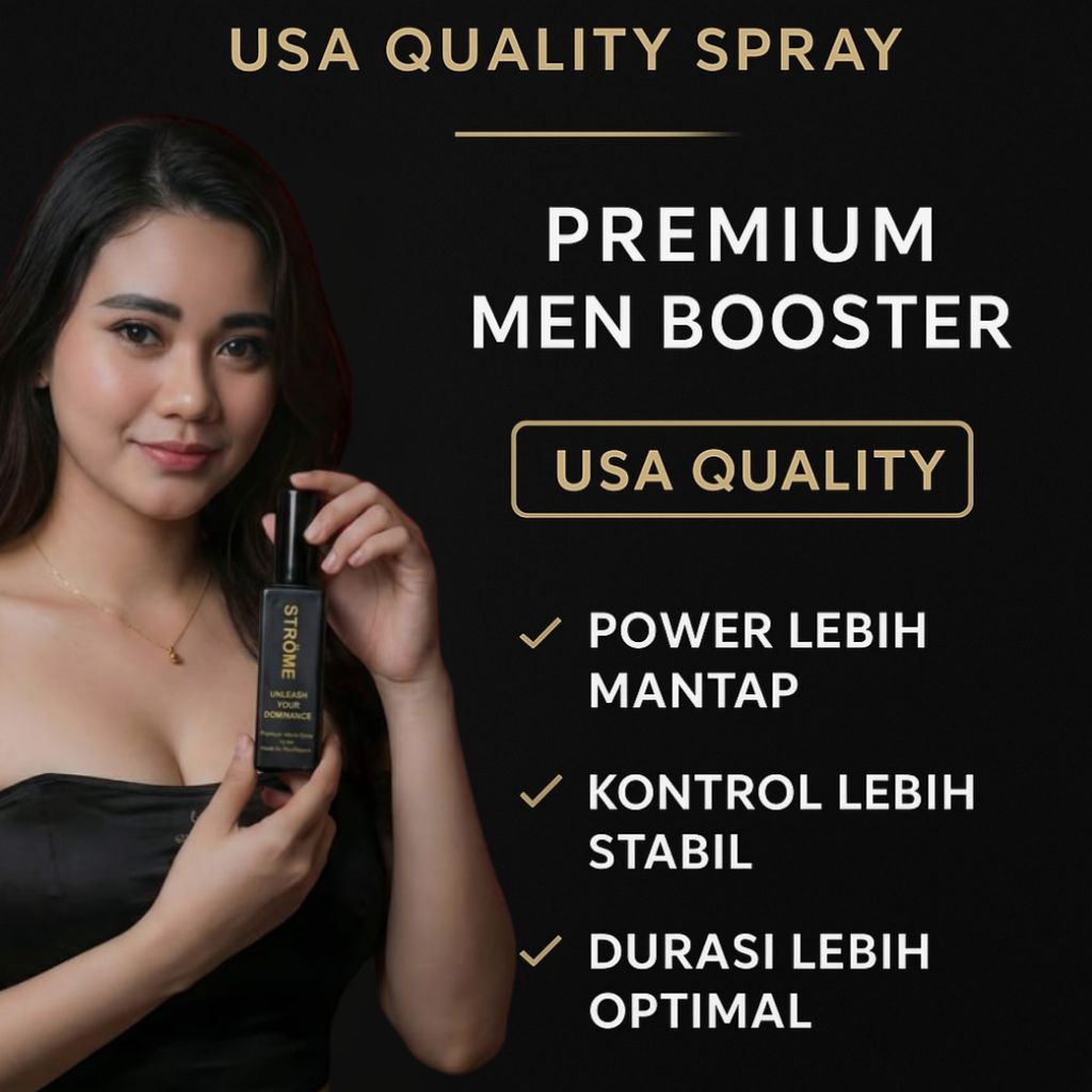 Spray Pria Dewasa Strome USA Quality | Booster Premium Anti Loyo | Natural Tahan Lama | Vitalitas Sp