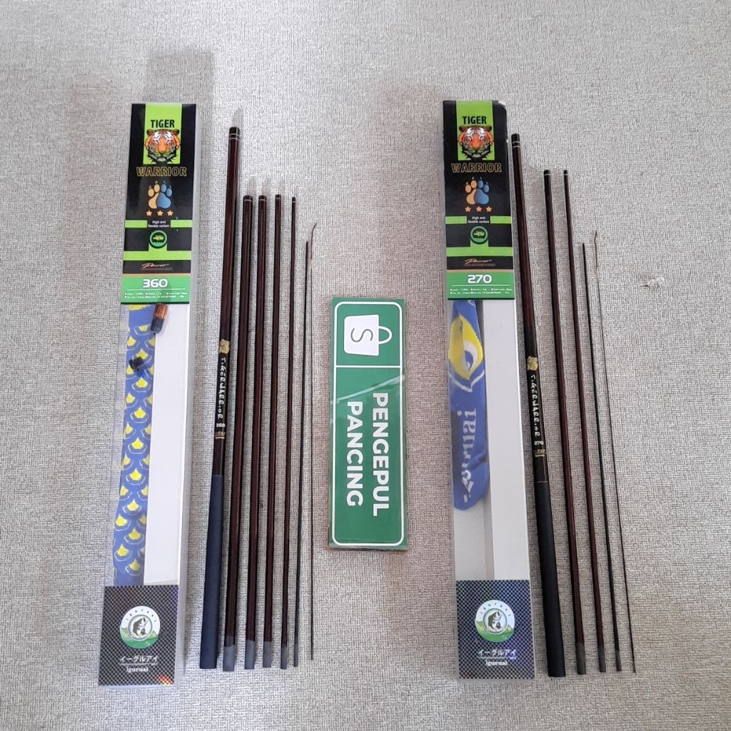 Tegek Iguruai Tiger warrior 270 / 360 – Joran Tegek Carbon Ringan, Action Medium