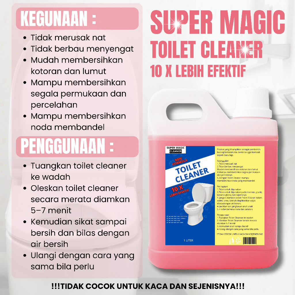 Super Magic Cleaner - Toilet Cleaner