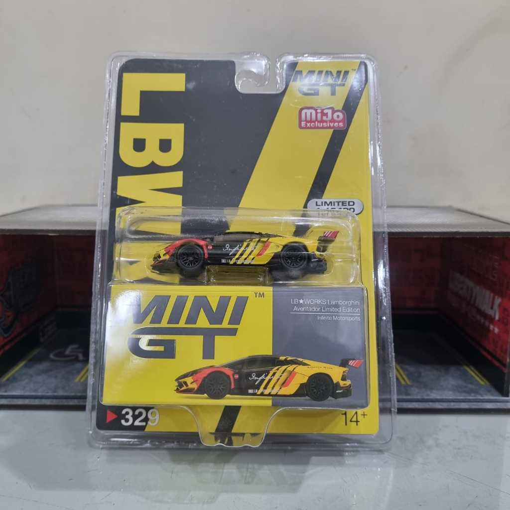 Mini GT 329 LB Works Lamborghini Aventador Limited Edition Infinite Motorsports