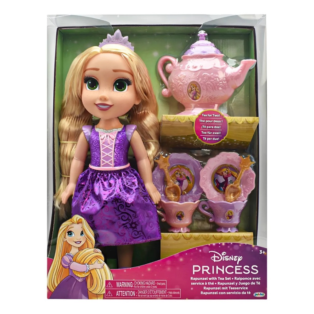 Disney Princess Rapunzel Doll with Tea Set 33cm by Jakks Pacific