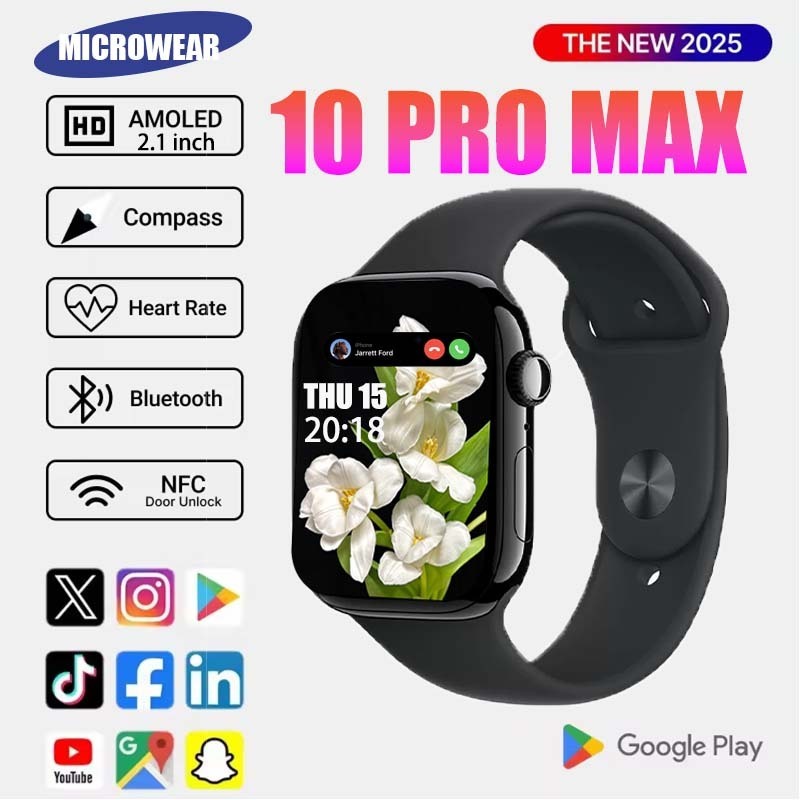SmartWatch S10 PRO MAX AMOLED GPS NFC Waterproof