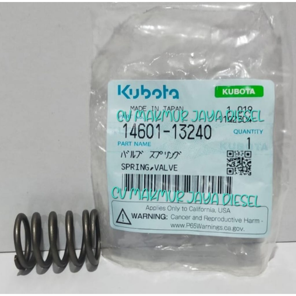 Spring Valve,Per Klep D722 14601-13240 Kubota