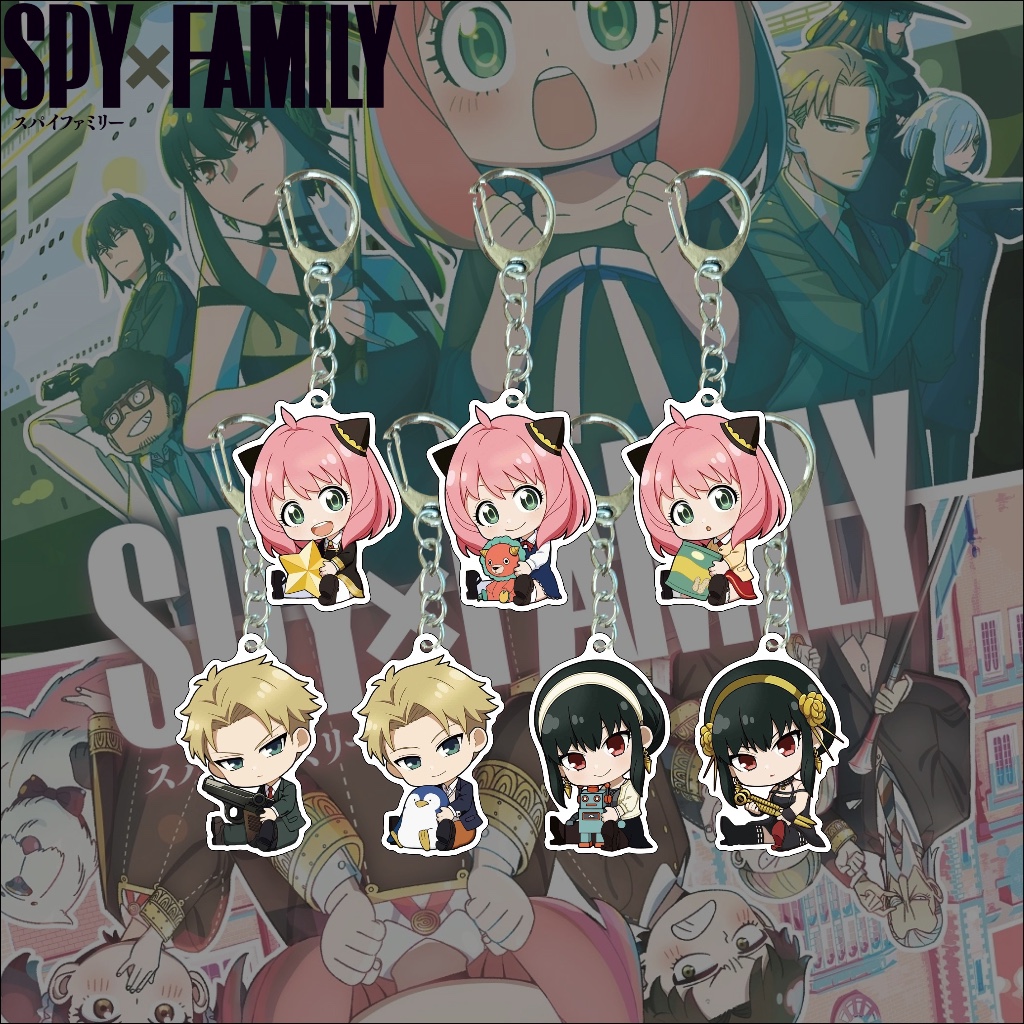 Keychain SPY X FAMILY  Gantungan Kunci Ganci Anime Jepang Seri 1