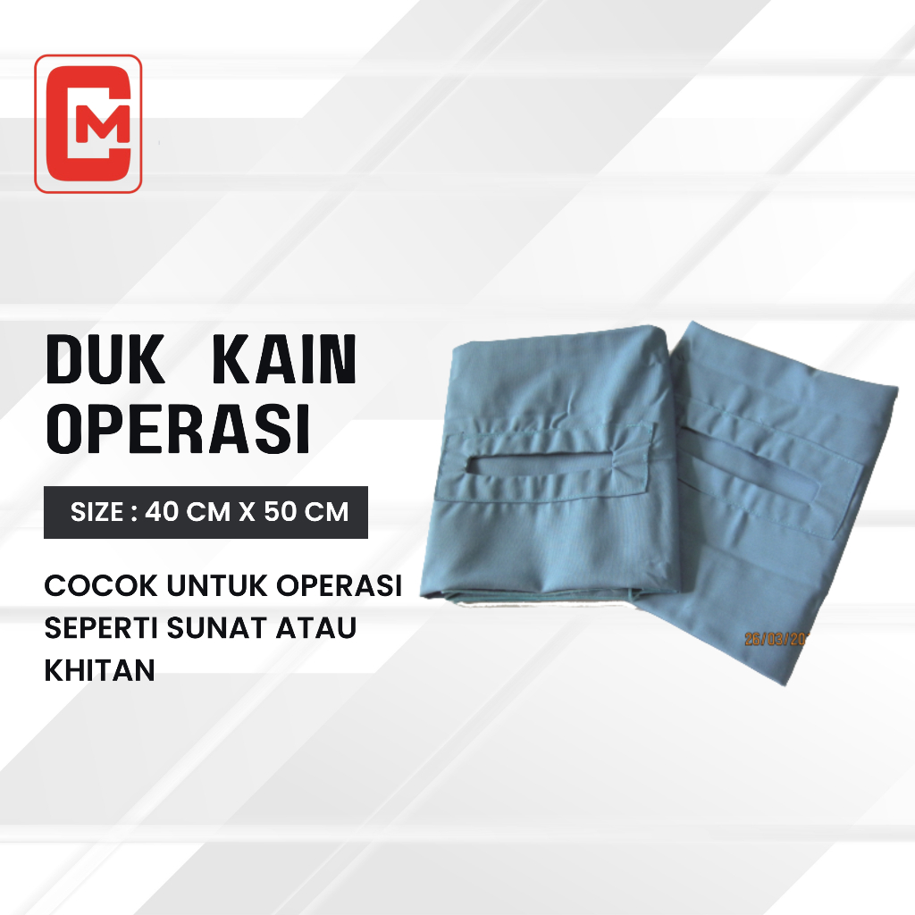 Duk Kain Operasi Lobang Bolong Sunat Khitan 40x50 cm