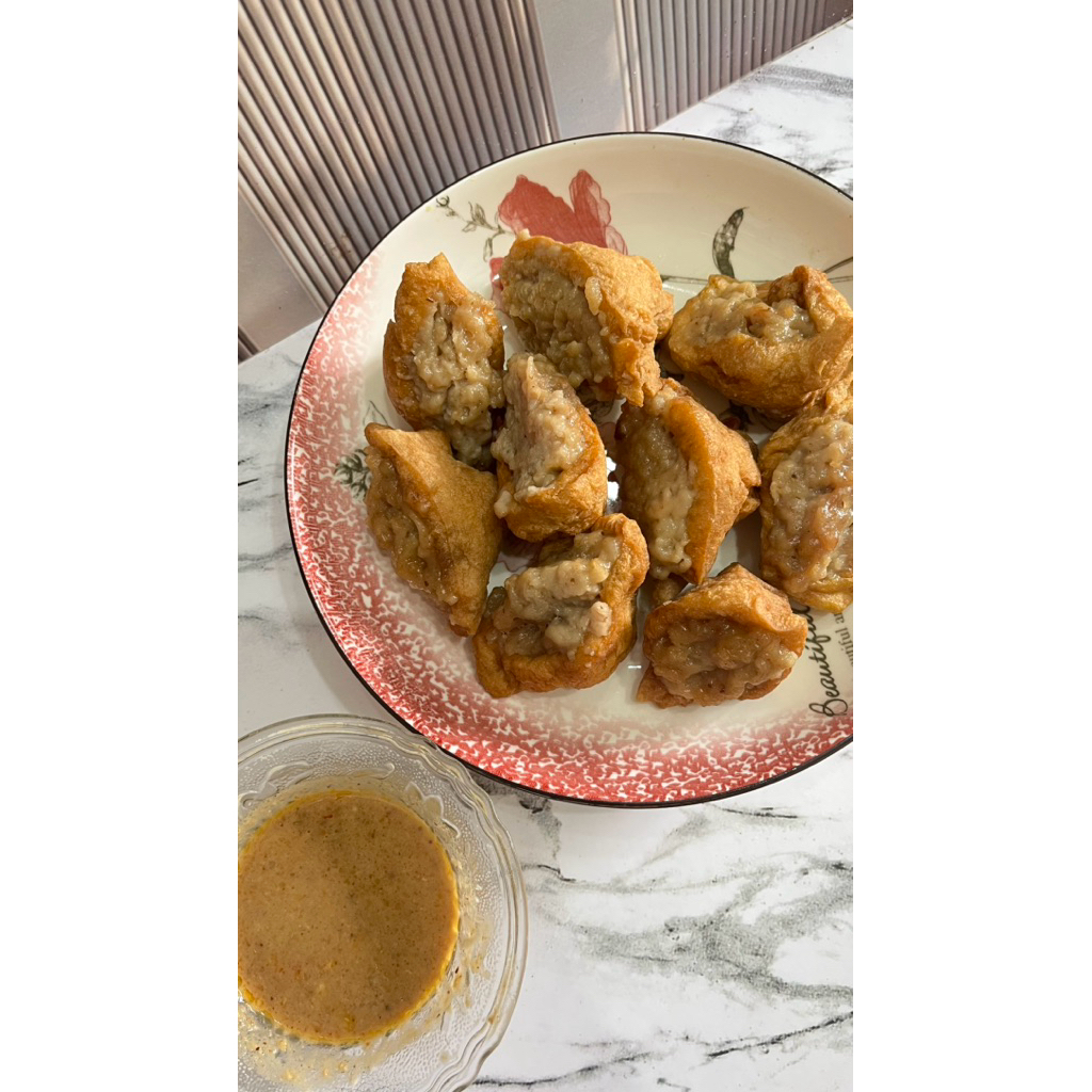 tahu bakso goreng kriwil | bakso goreng crispy | kerupuk pangsit krusit