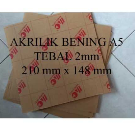 AKRILIK LEMBARAN 2MM BENING/AKRILIK CLEAR AKRILIK LEMBARAN A5/A6/A4/A3