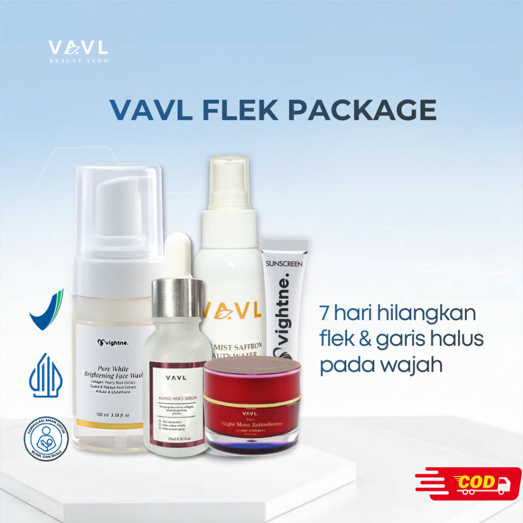VAVL Paket Flek (Best Seller) | Skincare Dark Spot | Anti Aging | Mencegah Penuaan | Dark Spot