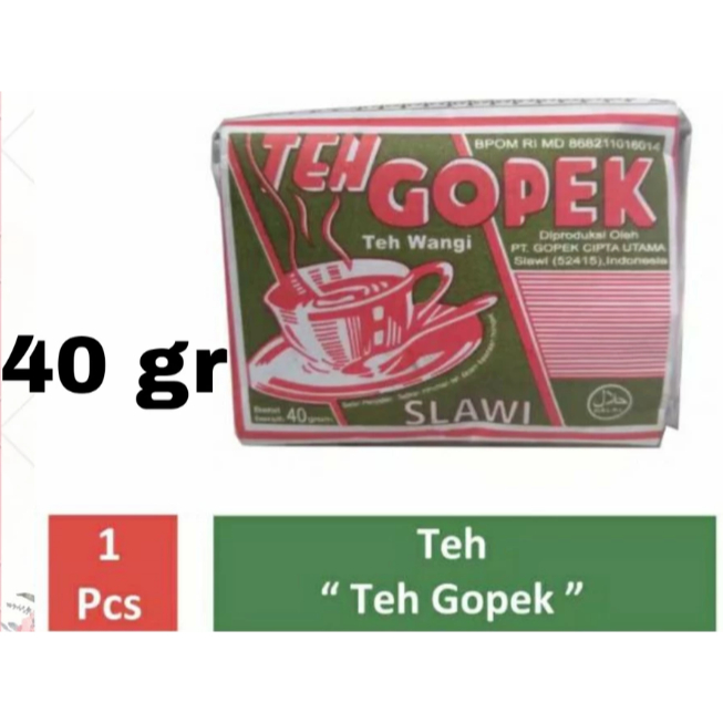 TEH GOPEK SLAWI 40 GR TEH HIJAU UWUR JASMINE TEA