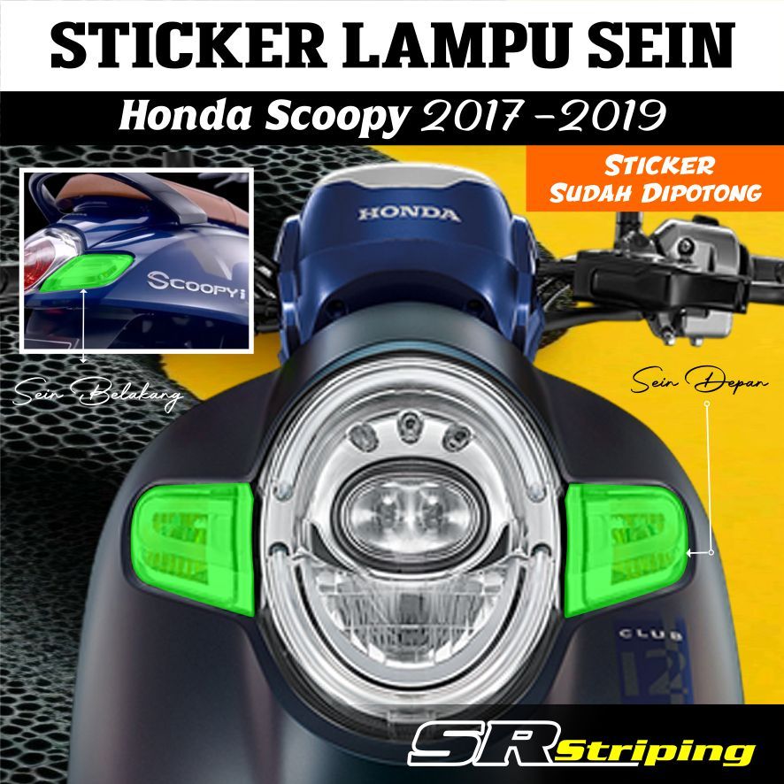 Stiker Lampu Sein SCOOPY Stylist 2017-2019 | Stiker Lampu Sein SCOOPY  Stylist 2017-2019 | Stiker Pe