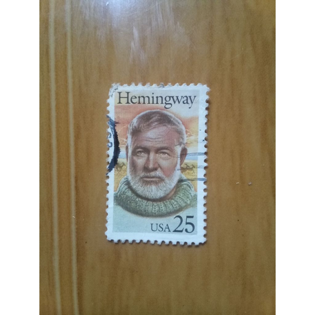 perangko vintage 25 cent usa edisi ernest hemingway