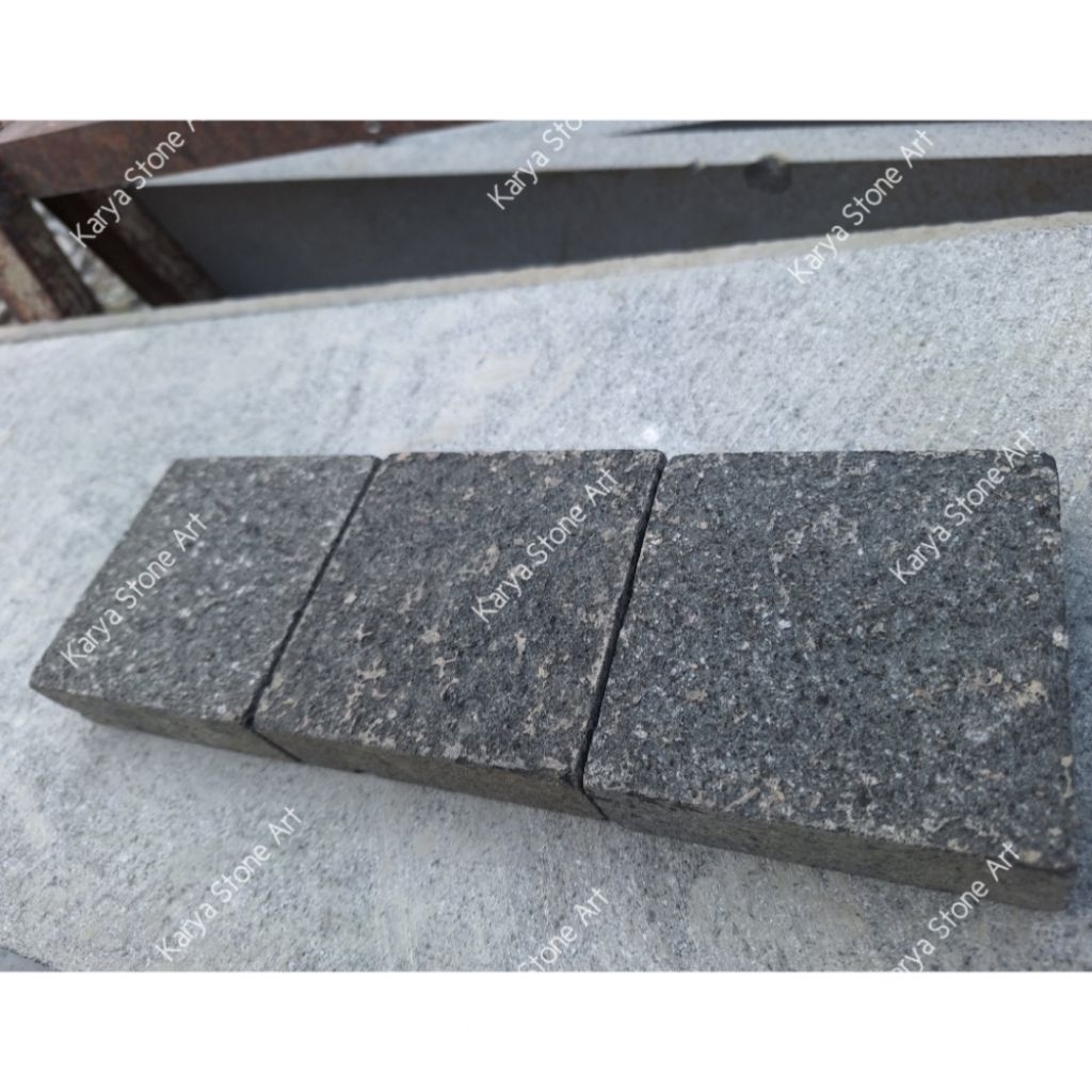 Batu Andesit Bakar 10x10x3 | Andesit Hitam Tulungagung | Batu Granit Bakar | Batu Granit Ountdoor