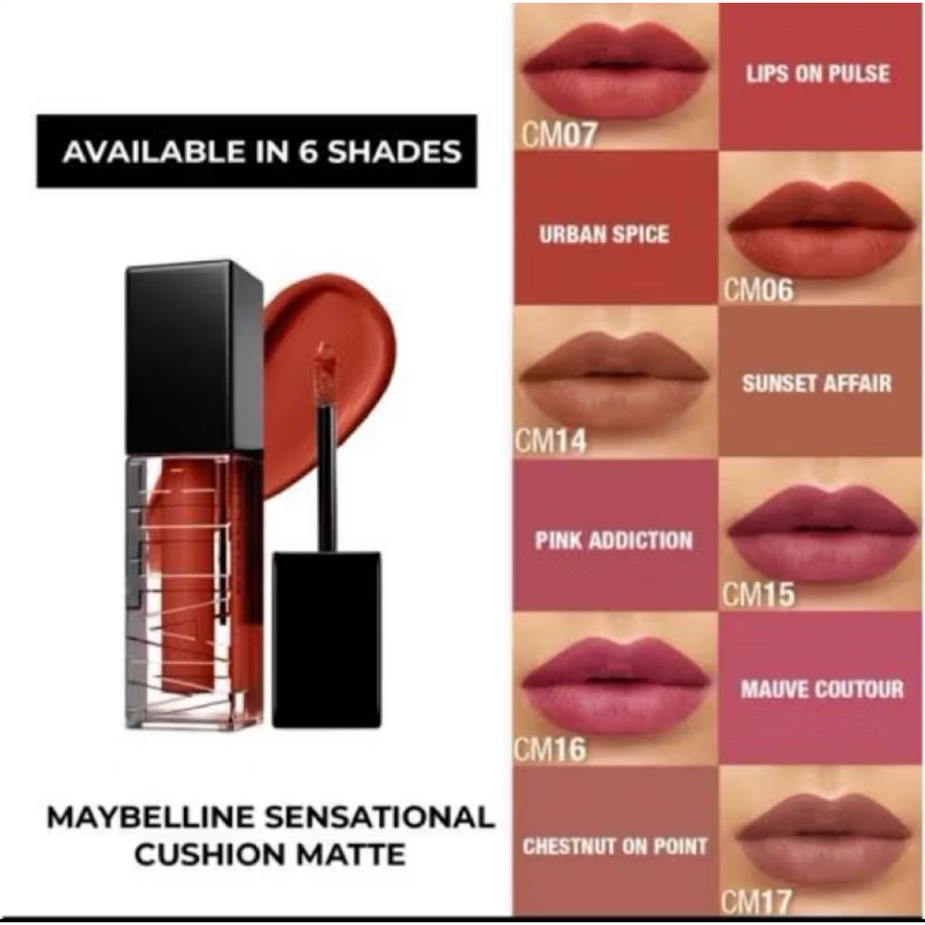 Maybelline Sensational Cushion Matte Lip Cream SHADE CM17