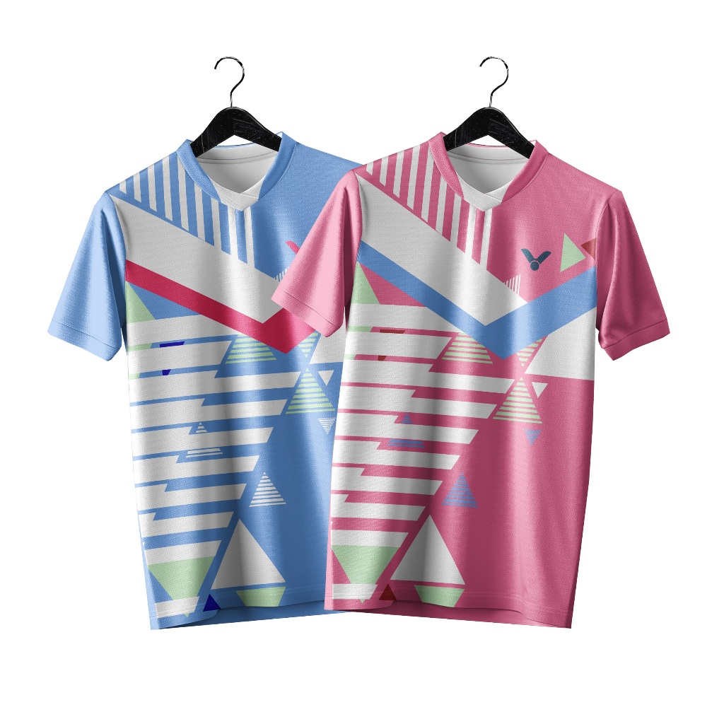 Jersey Badminton Victor Indonesia Free Request Nama Punggung Drifit Premium ABsport