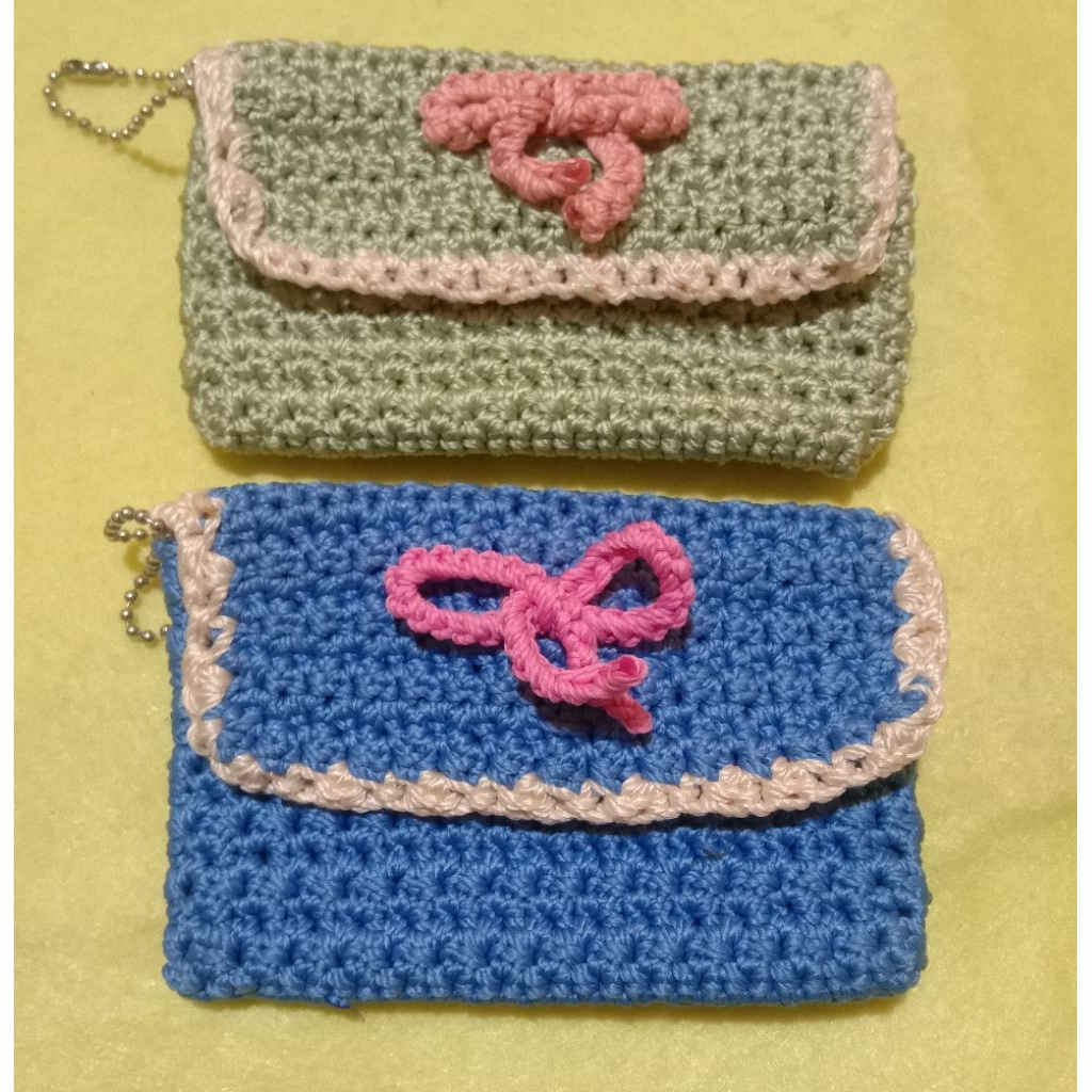 Dompet koin rajut handmade