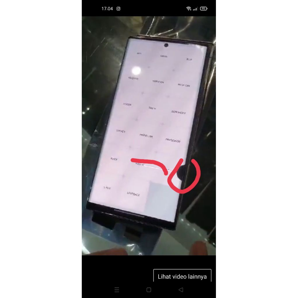 Lcd Samsung s22 ultra copotan minus + frame