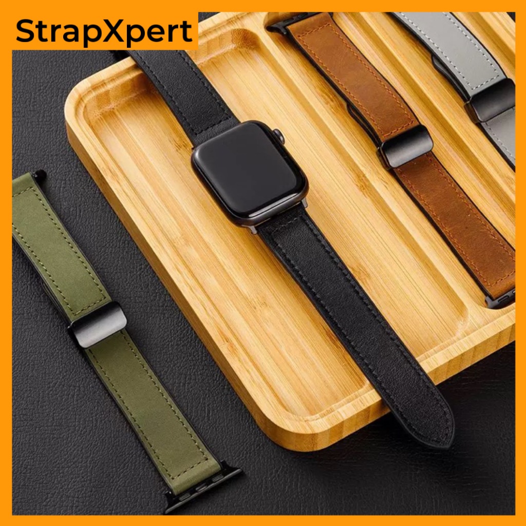 Silicone Leather Strap for Apple Watch SE Ultra 3 2 49mm Iwatch Series 11 10 9 8 7 6 5 46mm 42 45 44