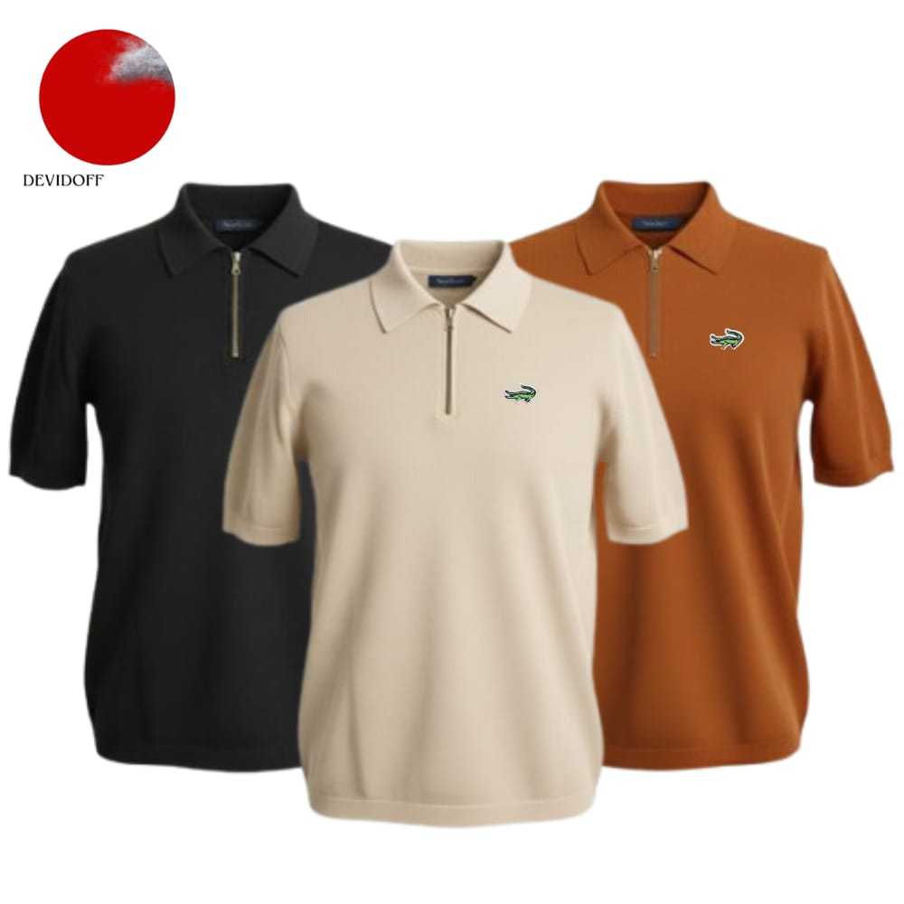 Devidoff Inc - Poloshirt Knitting Elle Terbaru / Poloshirt Pria Bahan Rajut Premium Pria dan Wanita
