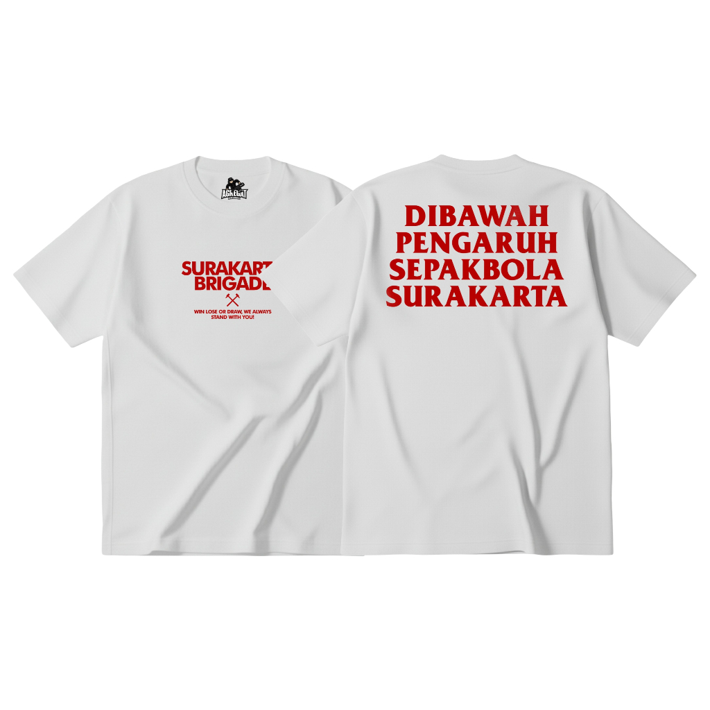 Agregat | T shirt Surakarta Brigade - Dibawah Pengaruh Sepak Bola Surakarta Cotton Combed 24s