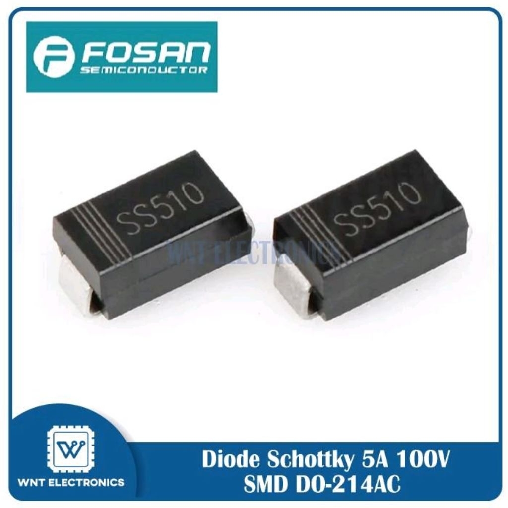 Diode SS510 SMD DO-214 - Dioda SS510 - Dioda 5A 100V Diode Schottky