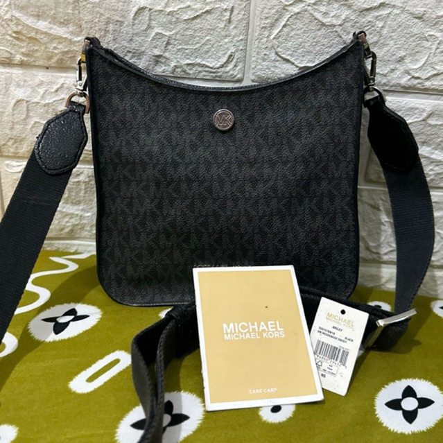 Tas MK Michael Kors Briley Signature Small Messenger Black Original