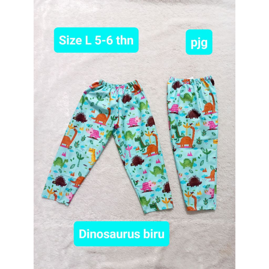 Celana kolor panjang anak  Size L 5-6thn #motif karakter anak. Grosir celana kolor.