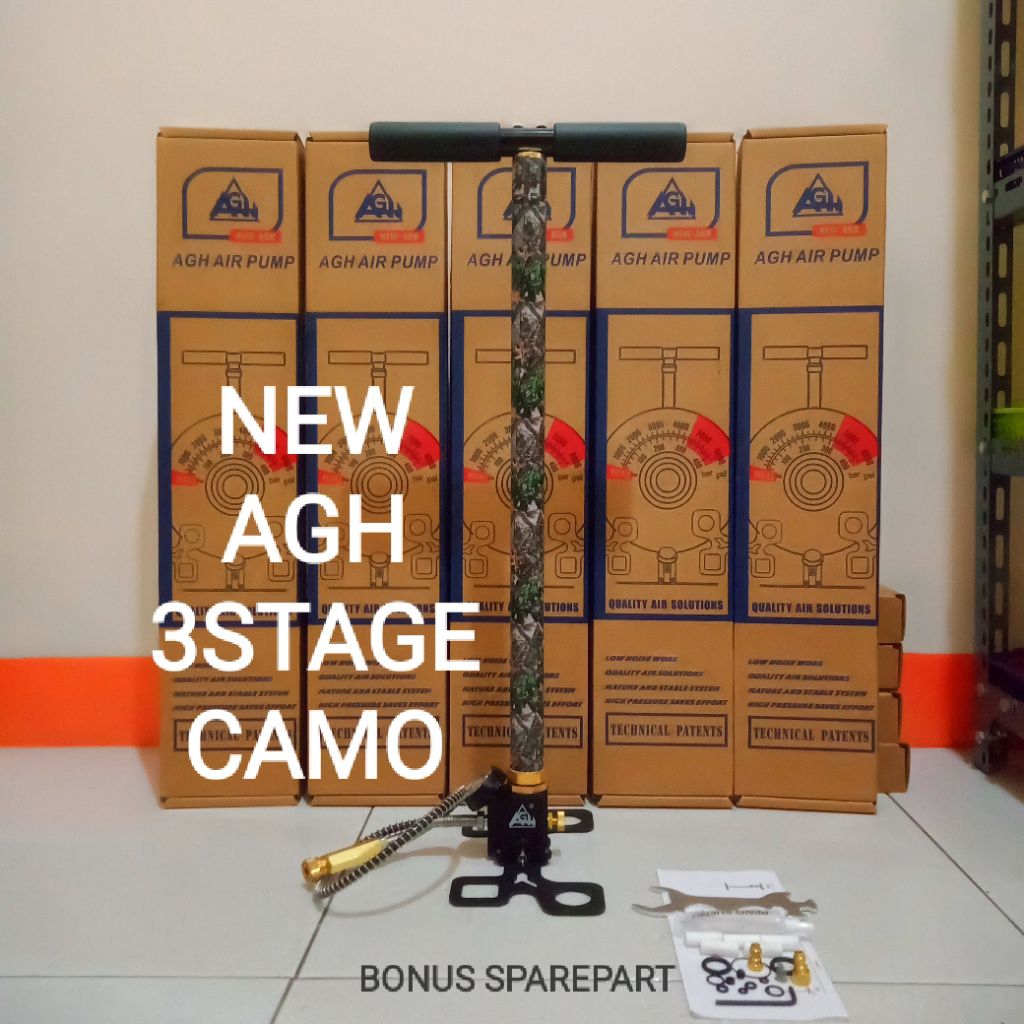 Pompa Pcp Agh 3 Stage Warna Camo,Pompa Pcp Kaki Lipat,Pompa Pcp 6000 Psi,Pompa Pcp Bahan Berkualitas