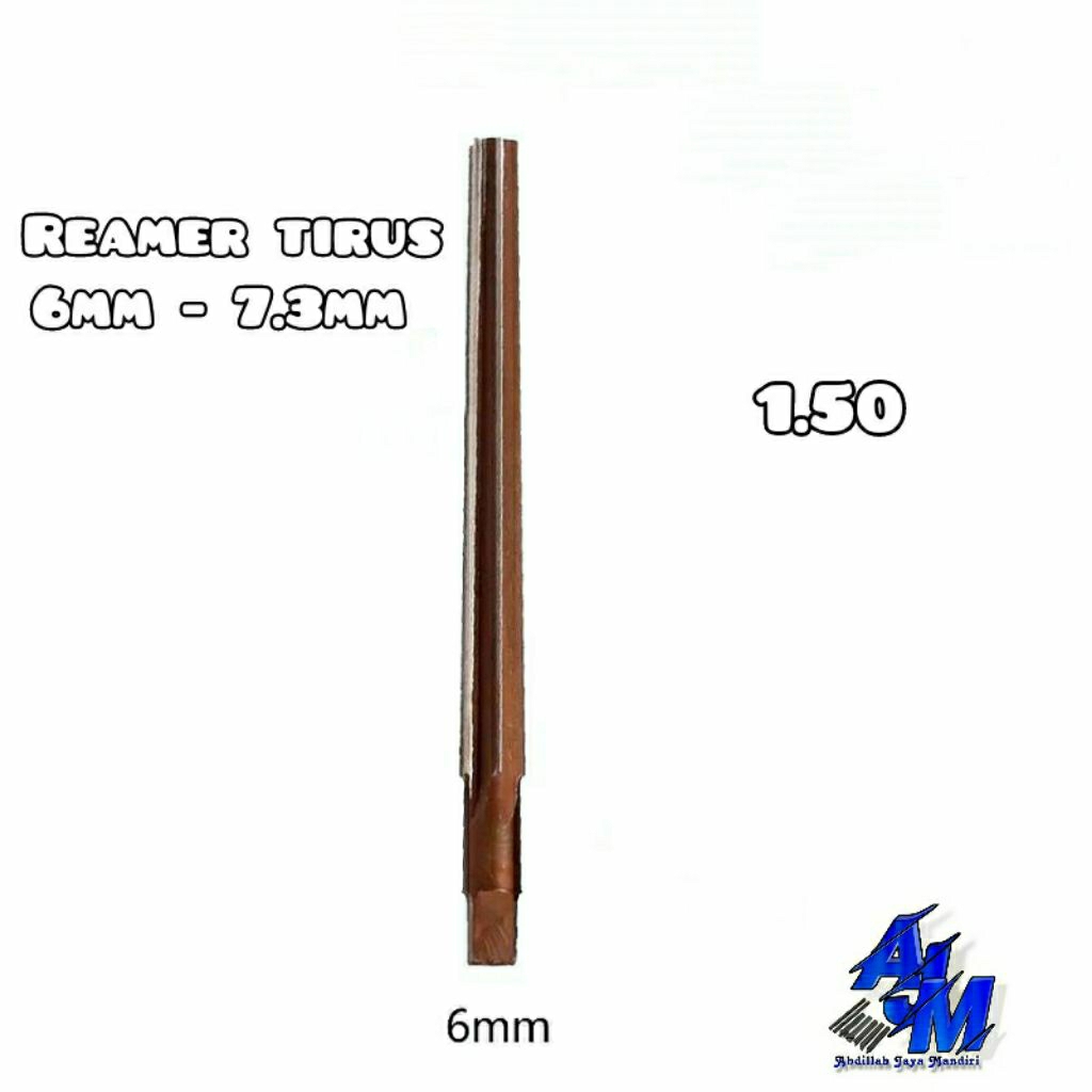 reamer tirus reamer pin 6mm 1:50 hss bukan bor carbide nachi