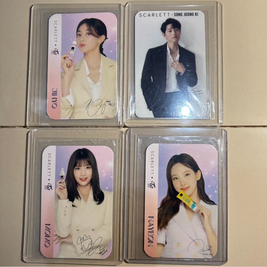 photocard Scarlett x Twice, Scarlett x Song Joong Ki KOREA