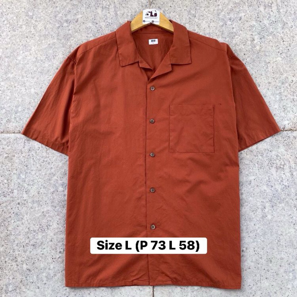 Kemeja Open Collar GU Uniqlo