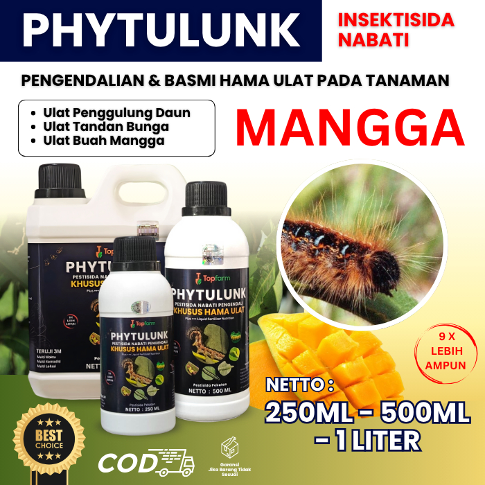 Obat Ulat Topfarm / Obat Ulat Buah Mangga / Obat Ulat Batang Pohon Mangga / Obat Pembasmi Hama Batan