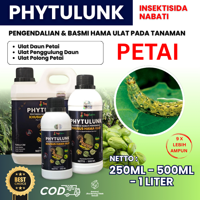 Obat Ulat Topfarm / Obat Ulat Daun, Bunga, Buah Pete / Obat Semprot Hama Batang Pohon Petai / Obat H
