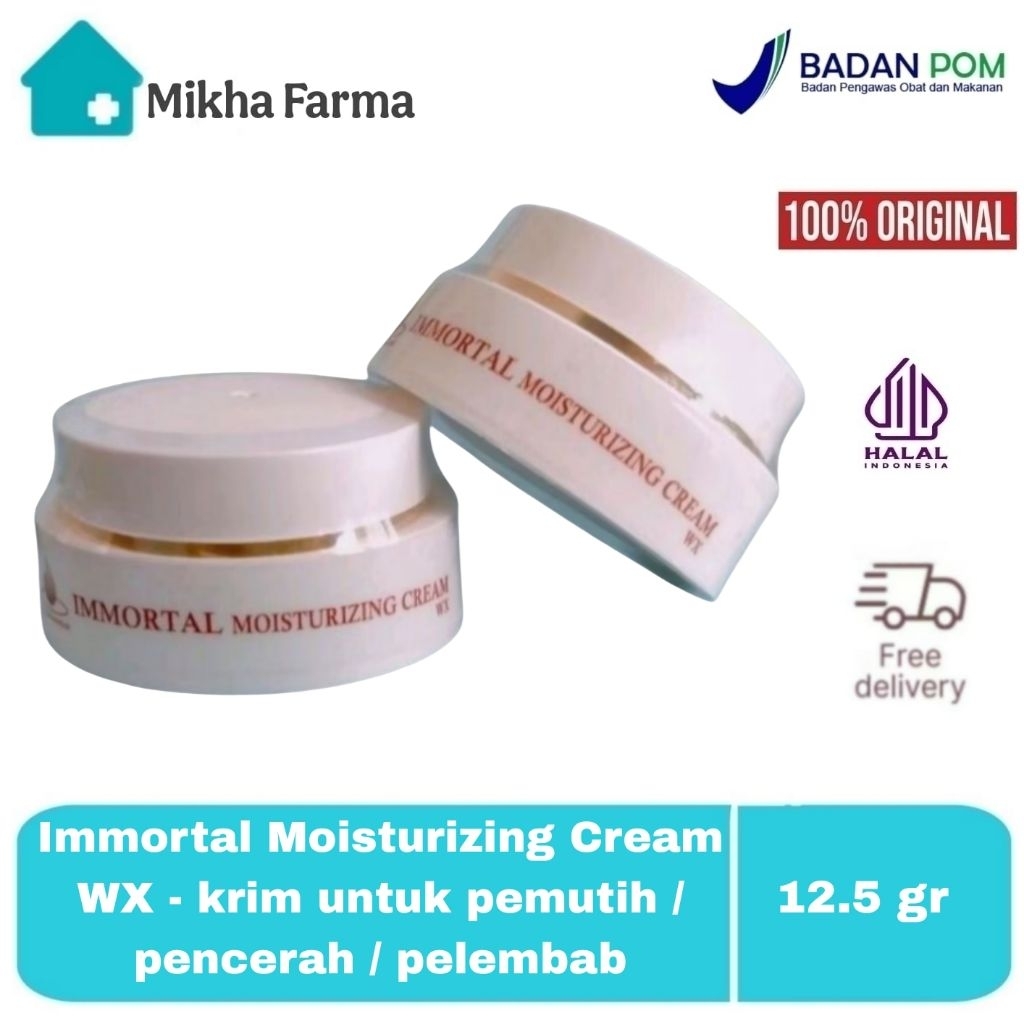 Immortal Moisturizing Cream WX - krim untuk pemutih / pencerah / pelembab - BPOM