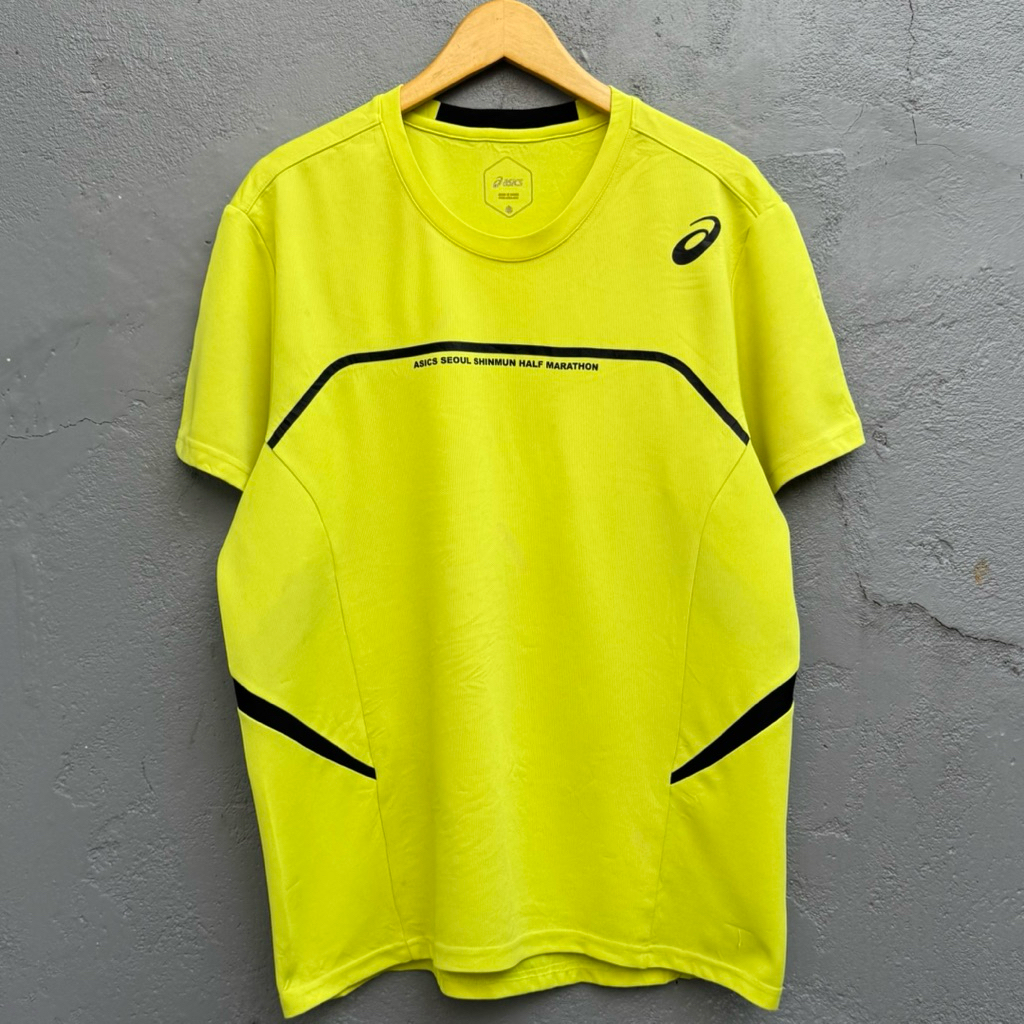 kaos jersey olahraga running asics seoul marathon km1