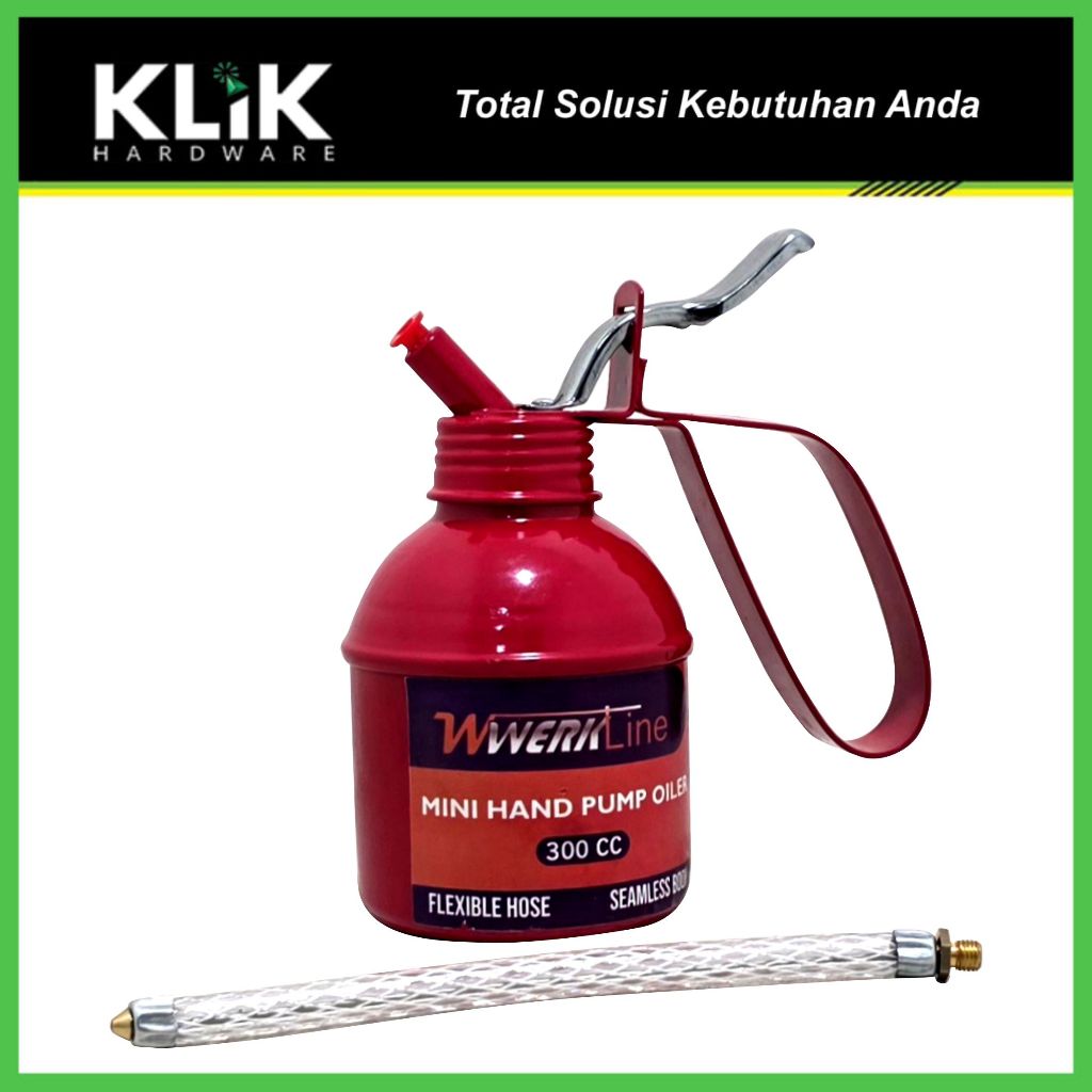 WERKLINE Oli Can 300 ml Oil Can - Botol Kaleng Semprotan Oli 300 cc