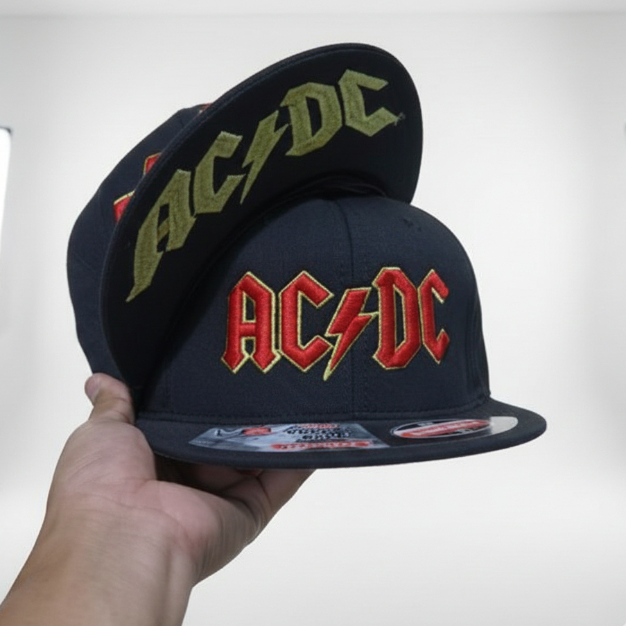 Topi ACDC/ Topi Snapback Bordir ACDC/ 284/ DistroTopi Snapback Masberto/ Topi Snapback