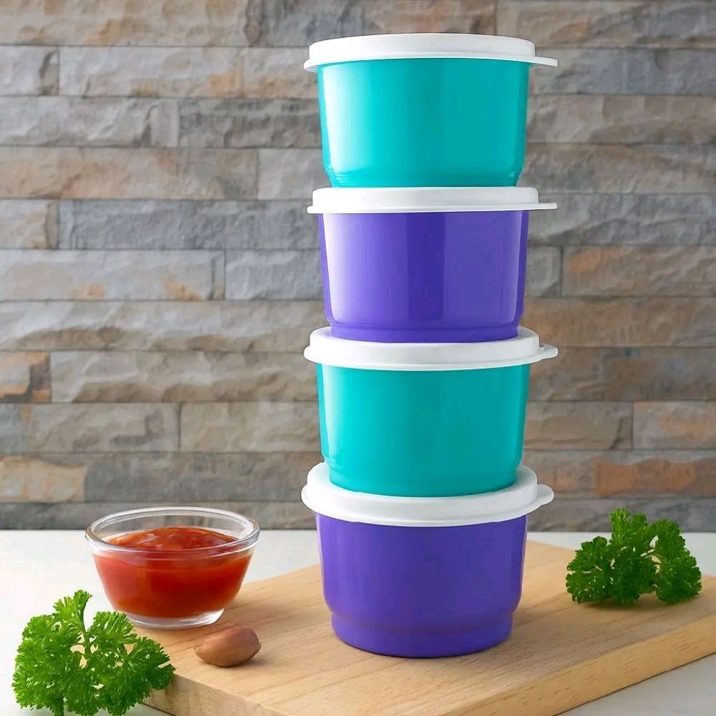 Tupperware Snack cup 125ml / mpasi / wadah Snack bayi / bumbu dapur / wadah sambal