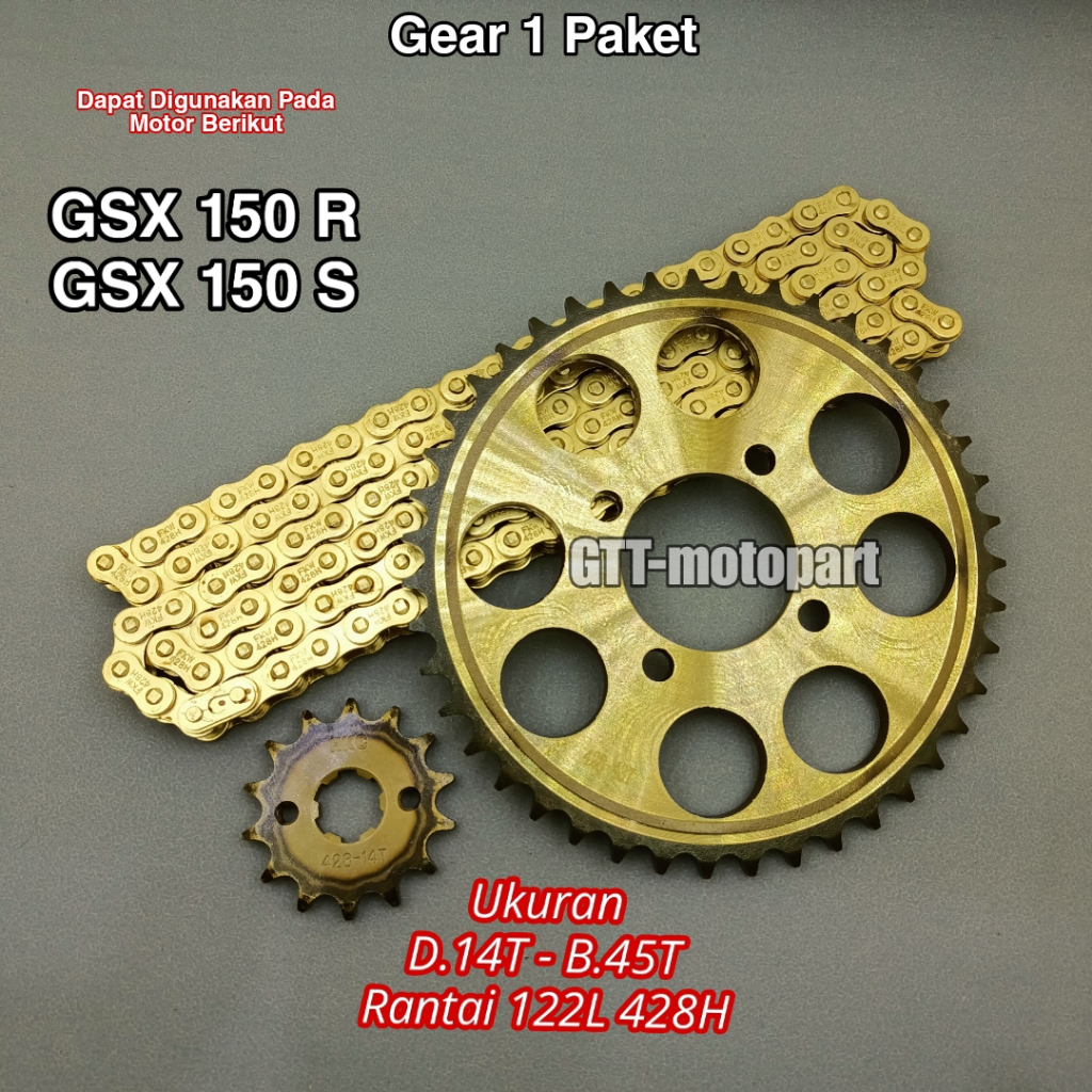 Gear Gir Set Paket GSX 150 R GSX 150 S Gearset Girset GSX 150